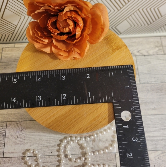 TRICK OR TREAT CANISTER/JAR WITH BAMBOO LID/ CERAMIC/ 5.5x5 - Picture 8 of 8